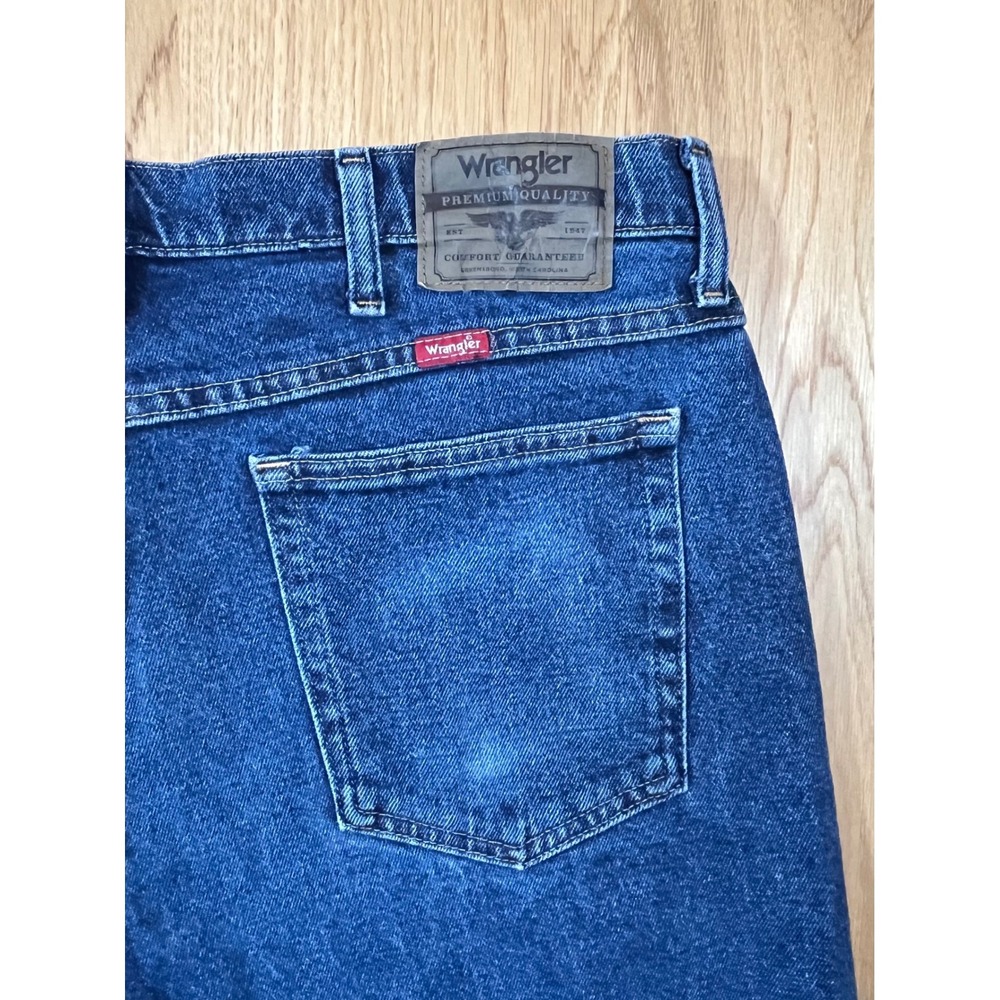 Wrangler Straight Leg Jeans Mens 36x30 Blue Denim Classic Americana Workwear